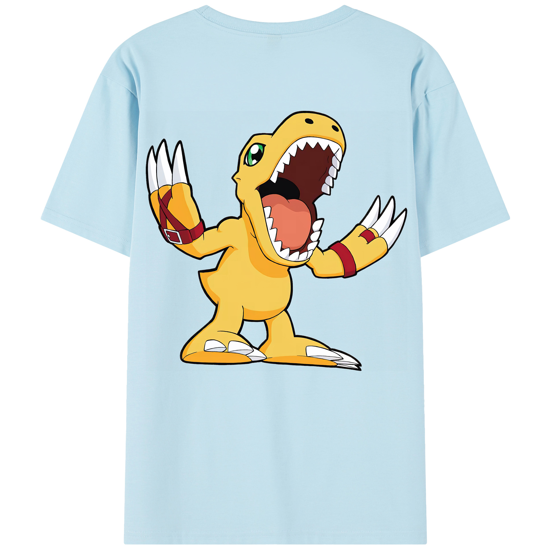 （画像用） Digimon デジタルモンスター/デジモン 綿100％半袖Tシャツ（背面プリント）